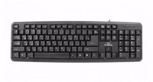 Esperanza TKR101 biuro klaviatūra USB QWERTY anglų, rusų juoda