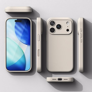 Ringke Silikoninis magnetinis MagSafe dėklas telefonui iPhone 17 Pro - smėlinis