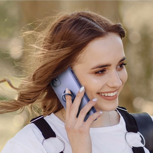Samsung A27 5G dėklas Silicone Ring, violetinis