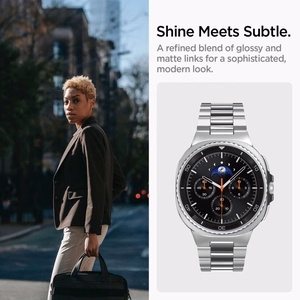 SPIGEN MODERN FIT dirželis GALAXY WATCH 8 / CLASSIC (40 / 44 / 46 MM) sidabrinis