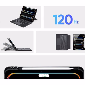 Dux Ducis DK Series belaidė Bluetooth klaviatūra skirta Apple iPad Pro 11 M4 (2024) juoda