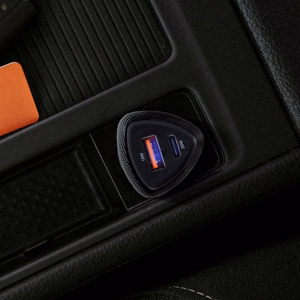 FORCELL F-ENERGY Carbon CC50-1A1C automobilinis įkroviklis Type C + USB A PD QC3.0 3A 38W juodas