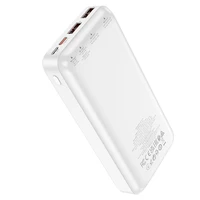 Išorinė baterija Power Bank Hoco J101A PD 20W+Quick Charge 3.0 22.5W 20000mAh balta