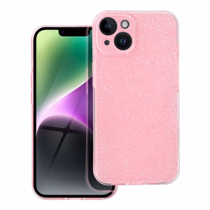 Skaidrus dėklas 2 mm Blink iPhone 14 rožinis