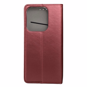 SMART MAGNETO knygos dėklas XIAOMI Redmi 15c tamsiai raudonas