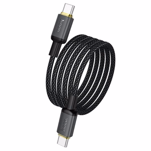 Cable USB C to USB C Hoco 3A 60W 1 m X128 Benefit black