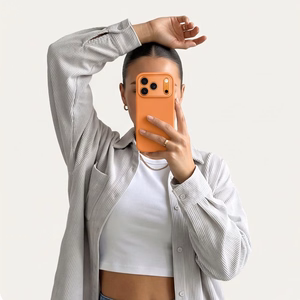 Tech-Protect Uniq MagSafe CC dėklas, skirtas iPhone 18 Pro Max / 17 Pro Max, oranžinis