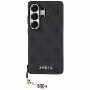 Guess Case for Samsung S26 Ultra GUHMS26LGF4GGR (PU 4G Classic Logo with Charm) Black