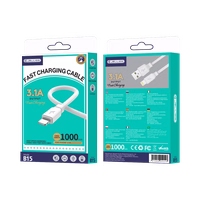 JELLICO laidas B15 Lightning 3.1A 1M Baltas