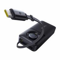 Išorinė baterija Baseus OS Free2Pull 10000mAh 30W + laidas (juoda)