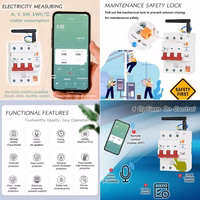 TUYA išmanusis jungiklis, 3P, Wi-Fi, RS485, 63A