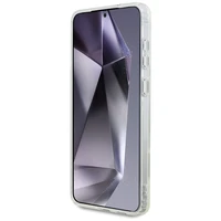 Karl Lagerfeld mygtuko Choupette galvos atspausdintas logotipas Magnetinis dėklas telefonui Samsung Galaxy S25 Edge - baltas