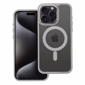 COLOR EDGE MAG COVER magnetinis dėklas telefonui, suderinamas su MagSafe, skirtas IPHONE 15 Pro Max, titano pilkas