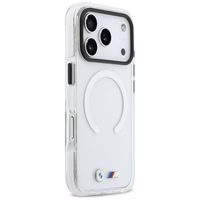 BMW M IML Shockproof Metal Logos MagSafe Dėklas for iPhone 17 Pro - Clear