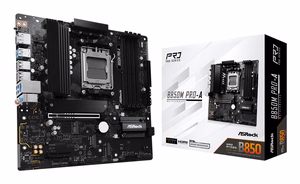 Asrock B850M Pro-A pagrindinė plokštė AMD B850 Socket AM5 micro ATX