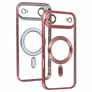 Metallic Magsafe dėklas iPhone 17 Air rožinis