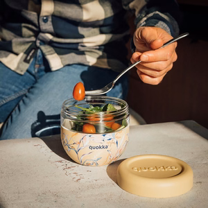 Quokka Bubble Food Jar 770 ml maisto indas, vintažinių gėlių raštas