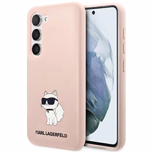 Karl Lagerfeld KLHCS23SSNCHBCP S23 S911 silikoninis dėklas rožinis Choupette