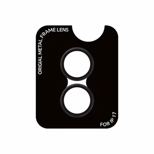 Rock Pure Series Kameros objektyvo stiklas ant iPhone 17 kameros (2 vnt.) juodas