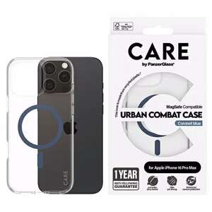 CARE by PanzerGlass Flagmano dėklas telefonui iPhone 16 Pro Max 6.9" mėlynas/mėlynas Magnetinis 1368