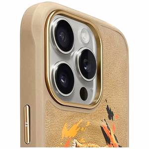 Nimmy Tiger magnetinis dėklas telefonui iPhone 16 Pro - rudas