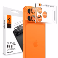 Spigen Optik Pro XL kameros objektyvo stiklas iPhone 17 Pro - Oranzinis