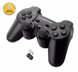 Esperanza EGG108K žaidimų valdiklis juodas USB 2.0 Gamepad analoginis / skaitmeninis PC, Playstation 3