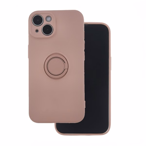 Dėklas telefonui su piršto laikikliu iPhone 15 6,1" rožinis