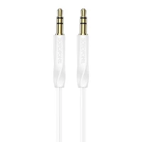 Borofone Cable AUX BL16 - jack 3,5mm to jack 3,5mm - 1 metr white (damaged packaging)