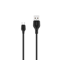 XO kabelis NB103 USB - microUSB 1,0 m 2,1A juodas