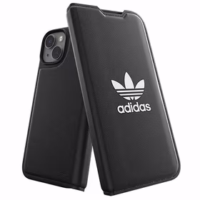 Adidas OR Dėklas telefonui Booklet BASIC iPhone 14 6.1" juodas/baltas 50181