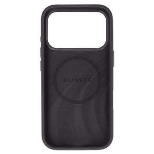 Liavec Silky dėklas su metaliniu kameros rėmeliu, skirtas Iphone 17 Pro juodas