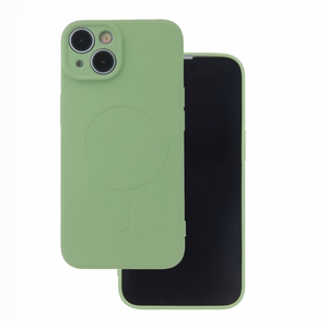 Dėklas Simple Color Mag skirtas iPhone 16e / 17e šviesiai žalias