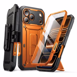 Supcase Unicorn Beetle Pro dėklas iPhone 17 Pro Max oranžinis