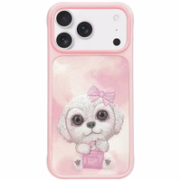 Nimmy Big Eyed Pet 2.0 Dėklas telefonui iPhone 17 - rožinis