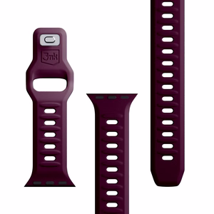 42/44/45/46/49 mm Mulberry (big) - 3mk Silicone Watch Strap for Apple