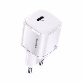 USAMS Tinklo įkroviklis 1xUSB-C T36 mini 20W(only head) PD3.0 Fast Charging baltas/white CC124TC02 (US-CC124)