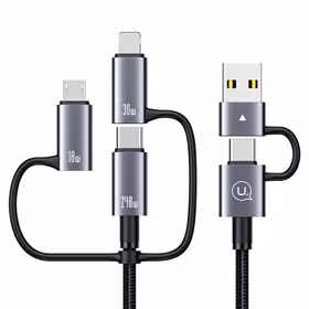 USAMS Laidas 240W 6w1 Fast charging 1,2m Data Cable Aluminium Alloy Sufeng Seria 2M (SJ737)