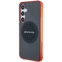 AMG skaidrus dviejų spalvų MagSafe dėklas telefonui Samsung Galaxy S24 - juodas