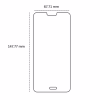 Grūdintas stiklas 2,5D Huawei P20 Pro