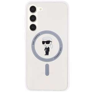 Karl Lagerfeld IML Ikonik magnetinis dėklas telefonui Samsung Galaxy S23+ - permatomas