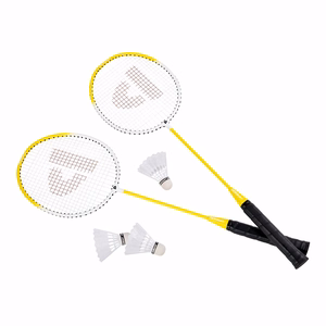 Donnay 6 dalių badmintono rinkinys dėkle, oranžinis