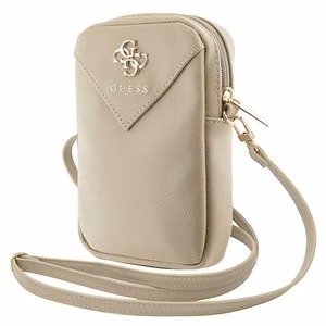 Guess Torebka GUWBZPGSTEGDciemnobeżowy/smiltinis Zip Triangle 4G