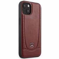 Mercedes MEHCP15SARMRE iPhone 15 6.1" raudonas kietas odinis dėklas telefonui Urban Bengale