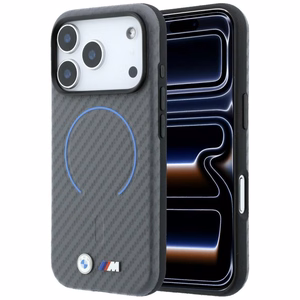 BMW M Carbon Printed Ring MagSafe dėklas iPhone 18 Pro Max / 17 Pro Max – pilkas