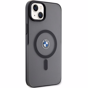 BMW Signature MagSafe deklas, skirtas iPhone 14 Plus/15 Plus - Juodas