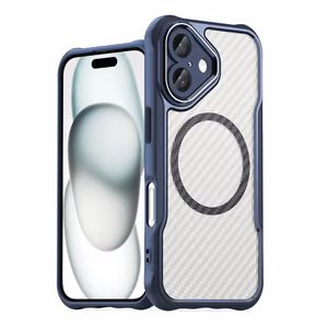 Leading Series MagSafe Silikoninis dėklas telefonui iPhone 16 Plus - mėlynas