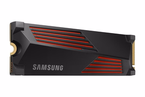 SSD Samsung 990 PRO su radiatoriu 4TB M.2 PCIe Gen4 NVMe TLC rašymo greitis 6900 MB/s skaitymo greitis 7450 MB/s 2,3mm TBW 1200 TB MTBF 1500000 h MZ-V9P4T0GW