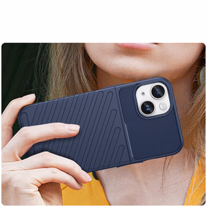 Thunder Case iPhone 14 Plus dėklas telefonui su apsauga - mėlynos spalvos