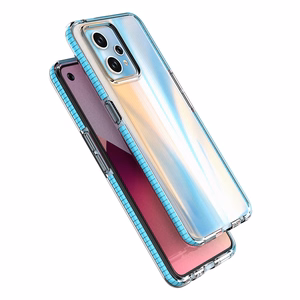 Spring Case Realme 9 Pro+ / Realme 9 silikoninis dangtelis su rėmeliu juodas